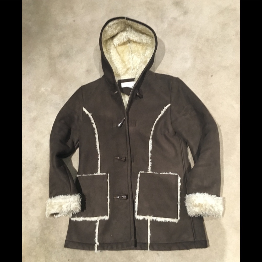 Liz Claiborne faux "sheepskin" jacket